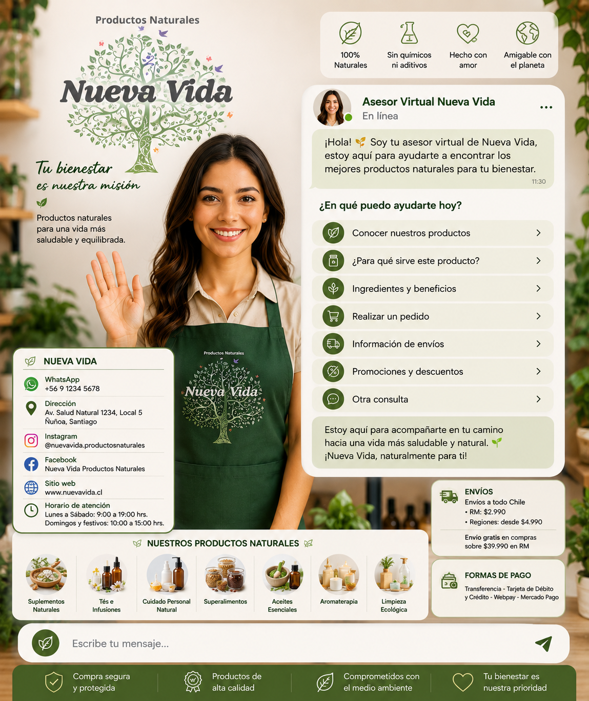 Asesora virtual Nueva Vida